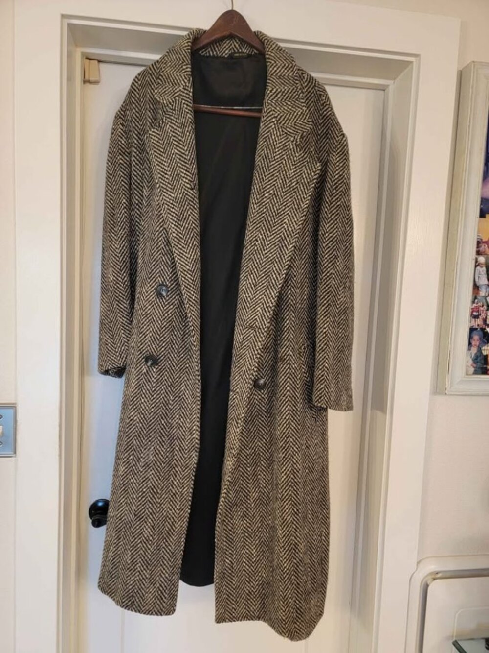COAT Wool Herringbone size 46